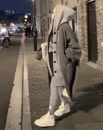 假兩件羊羔絨連帽外套