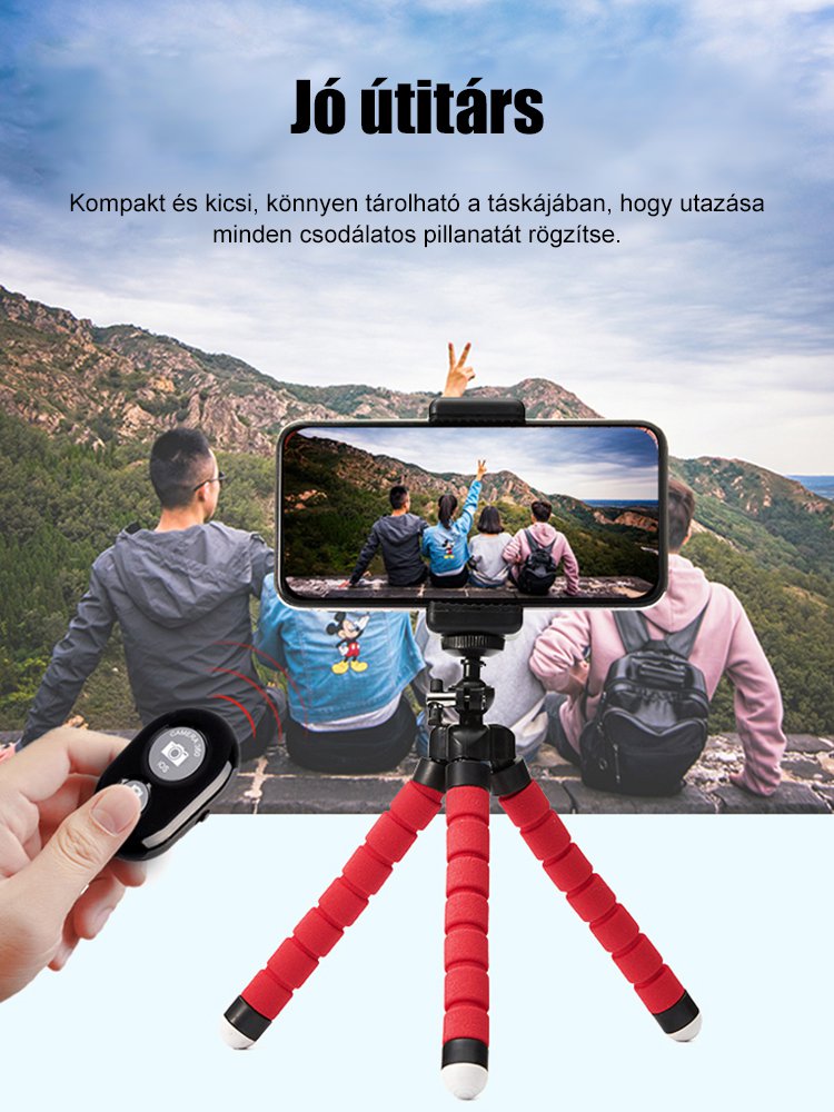 [Fényképészeti eszköz] Octopus lusta mobiltelefon tartó