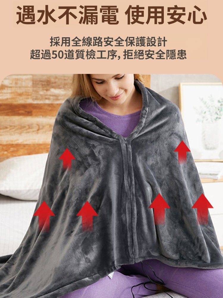 【一毯多用】多功能發熱電熱斗篷披肩