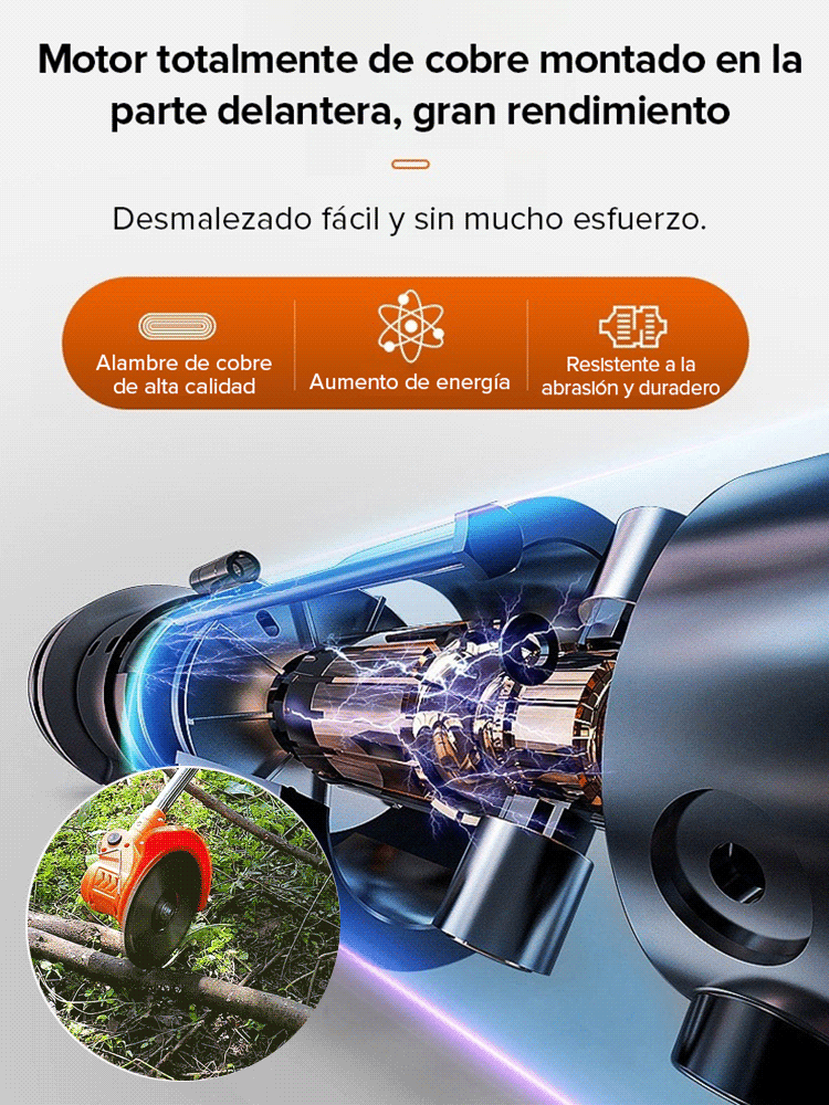 【Garantía de 10 años】Cortacésped de jardín ligero con batería de litio