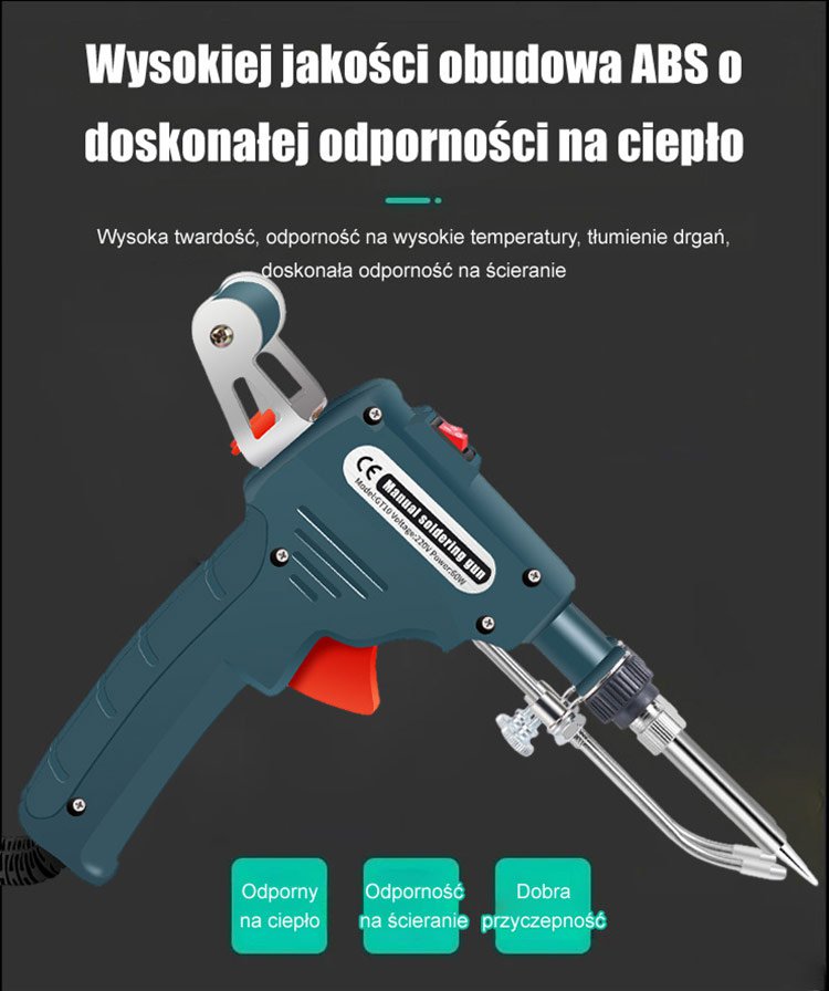 Zestaw lutownicy z podgrzewaniem wewnętrznym, 5 części.