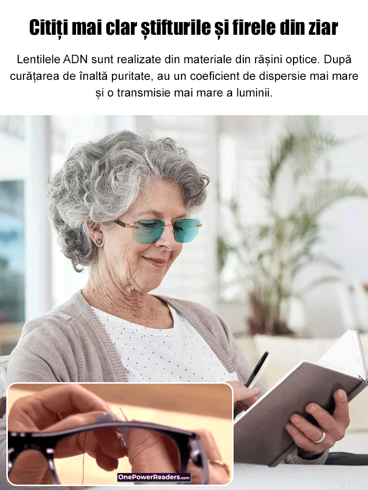 Ochelari de citit cu zoom inteligent