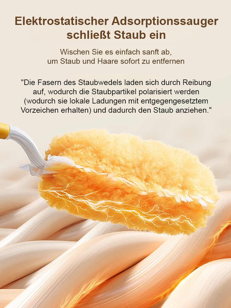 Wiederholt waschbar】Dehnbare statische Staubfangbürste