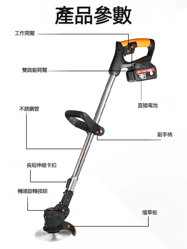 【一人秒除15畝】全銅馬達除草機