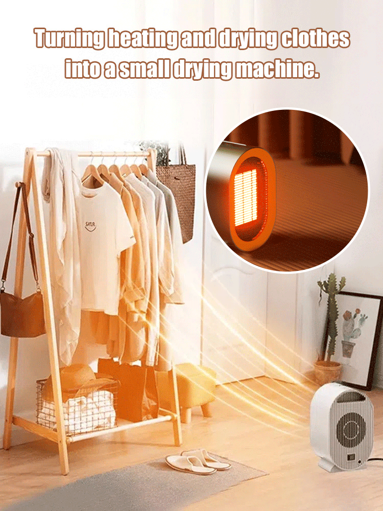 One-second heat energy-saving lightless low-noise constant temperature fan