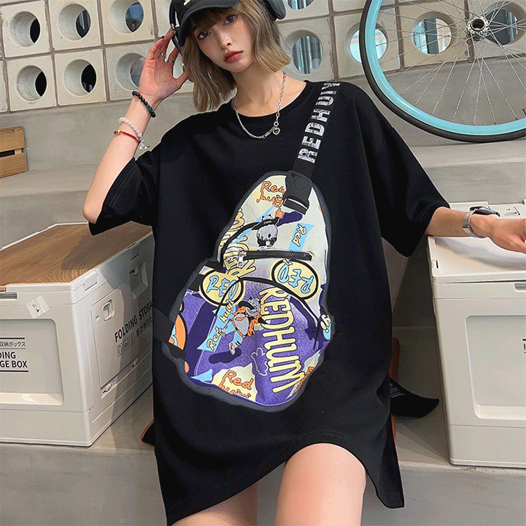ポケット付きファッショTシャツ