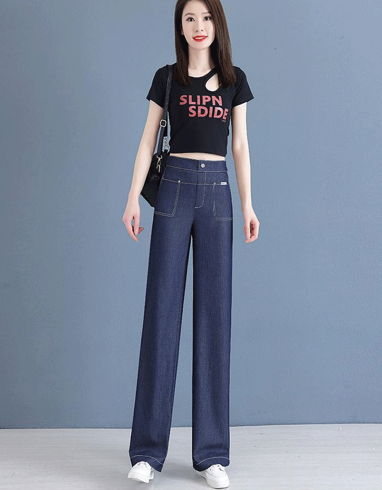 テンセルストレートパンツ