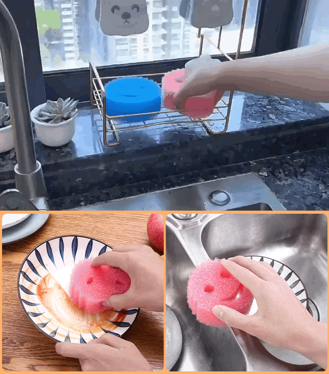 【Precio increíble】Esponja de lavar platos con textura flexible