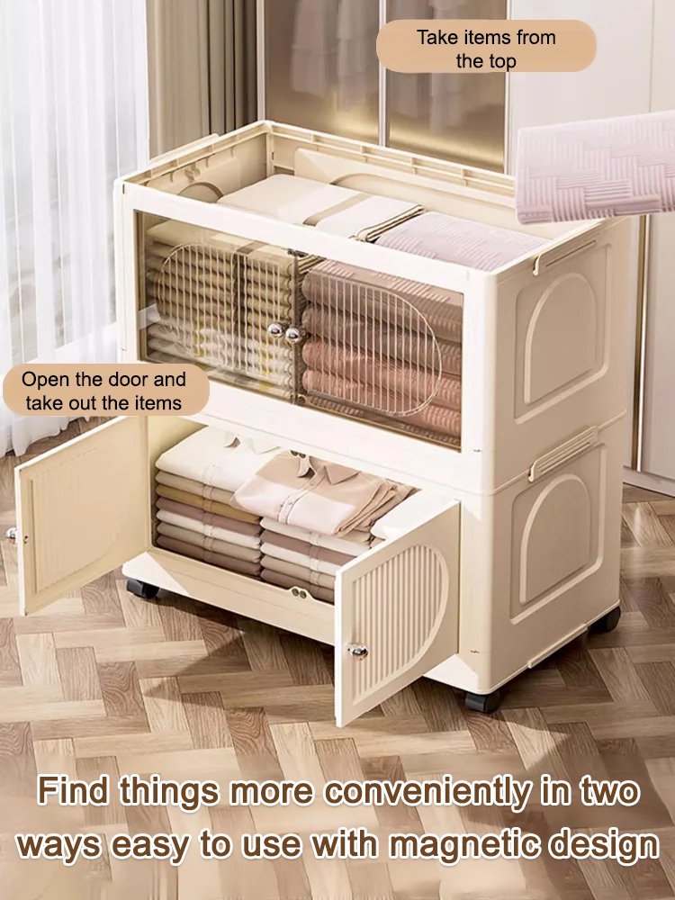 Free installation folding storage cabinet
