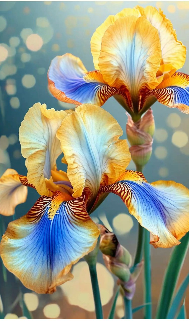 Zbliżenie na czterosezonowe nasiona irysa