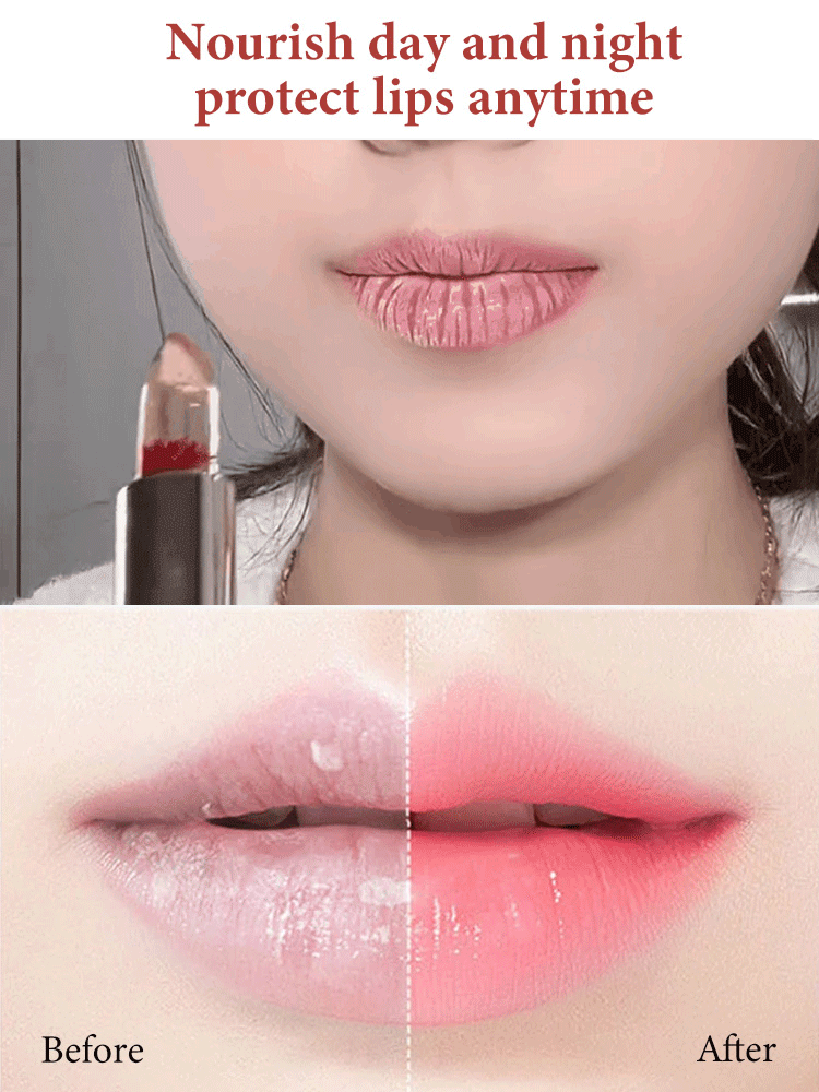 Flower color changing lipstick
