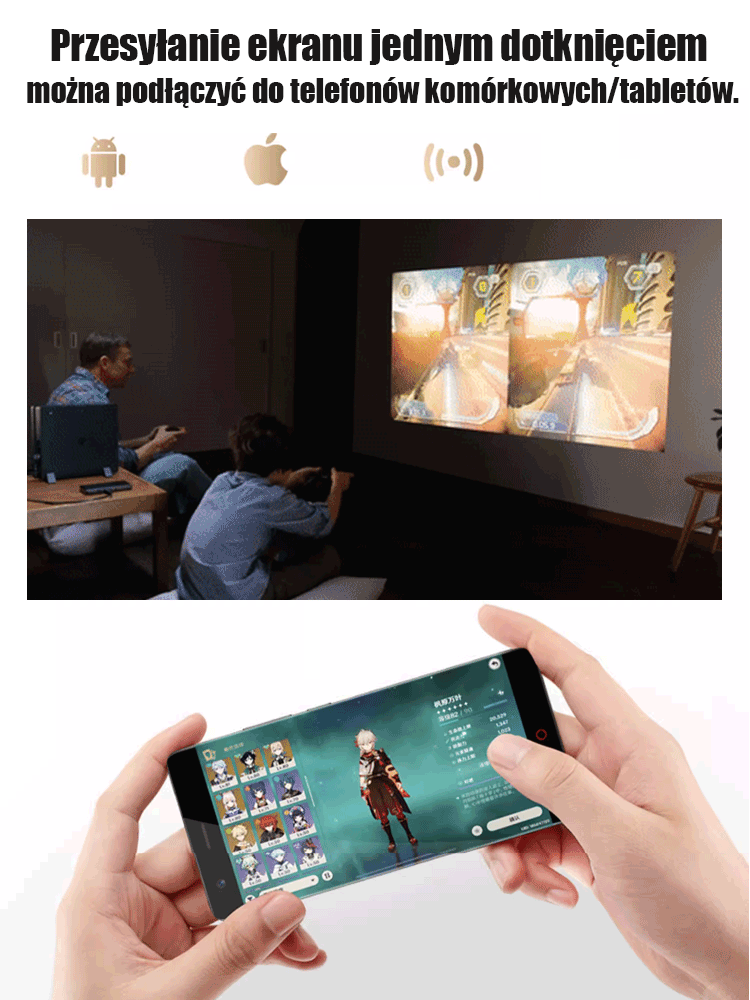 Inteligentny projektor przenośny