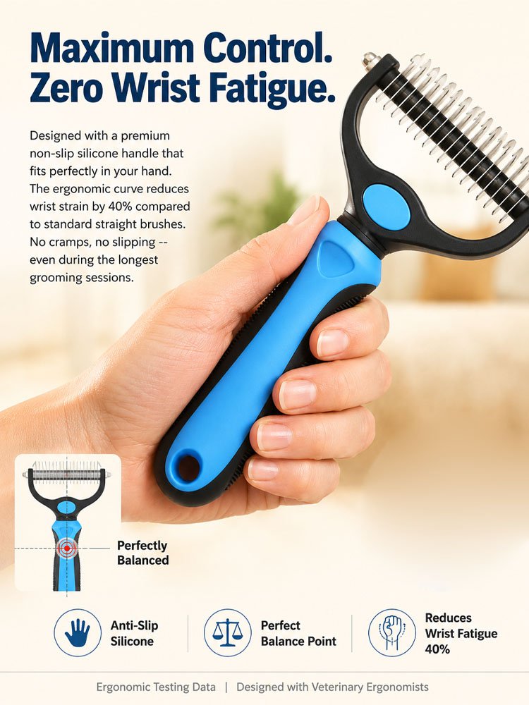  Give Your Pet the Gift of Gentle Grooming--PetSmooth™ Brush 