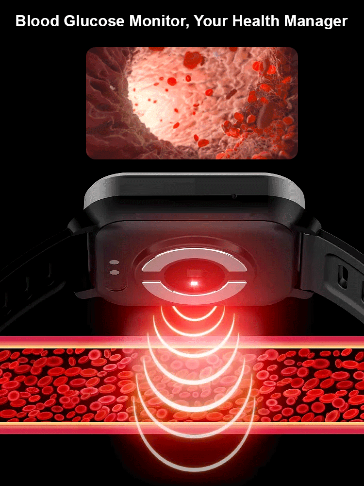 Y68S Blood Glucose Monitoring Smartwatch