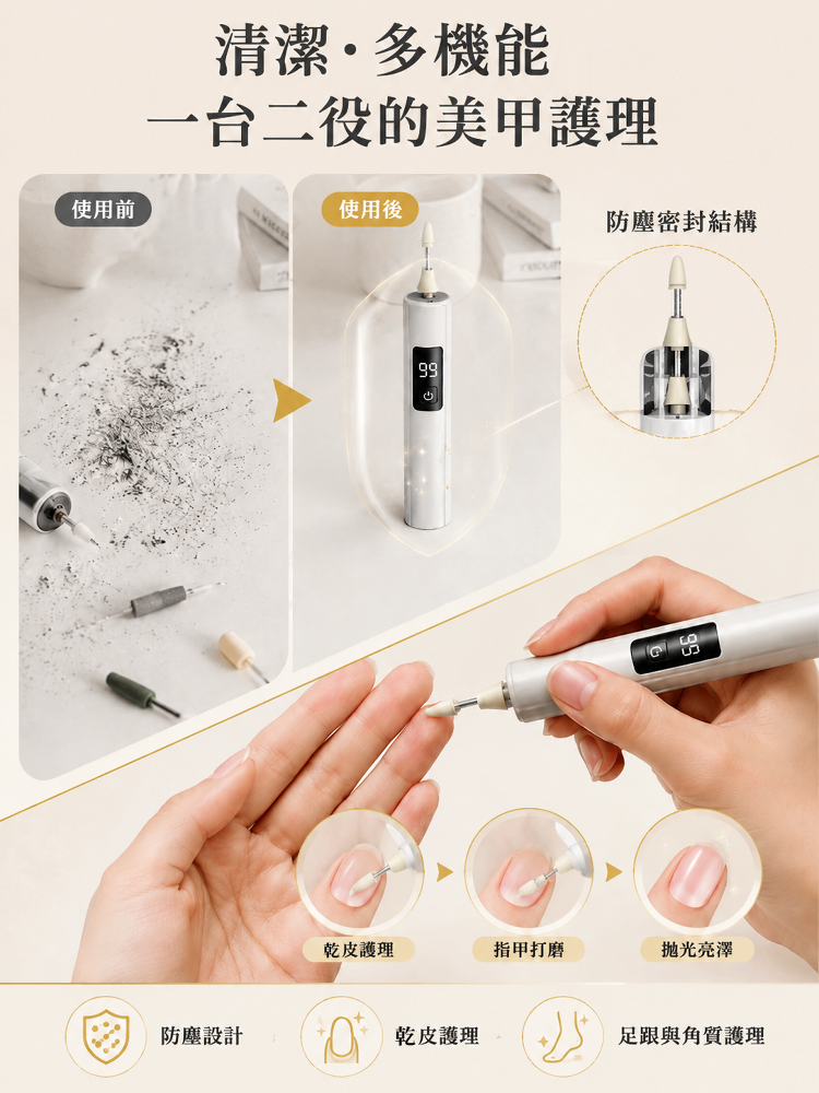 JC-多功能電動指甲修剪器