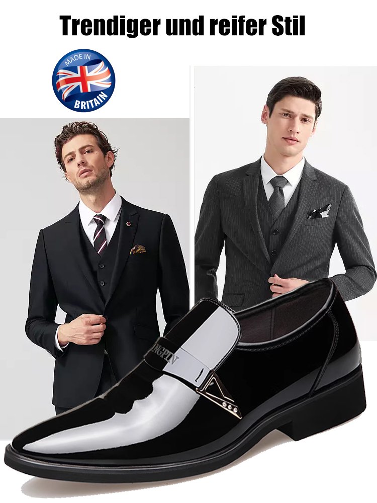 Glänzende Lederschuhe für Männer