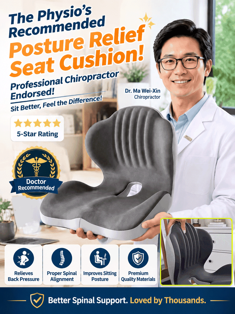 Reinforced Dual-Sided Ergonomic Lumbar Support for Heavier Users