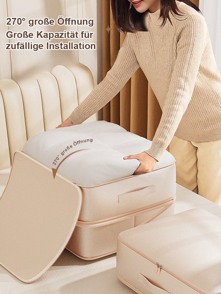 Große Kapazität Seide Satin Quilt Kompression Lagerung Tasche