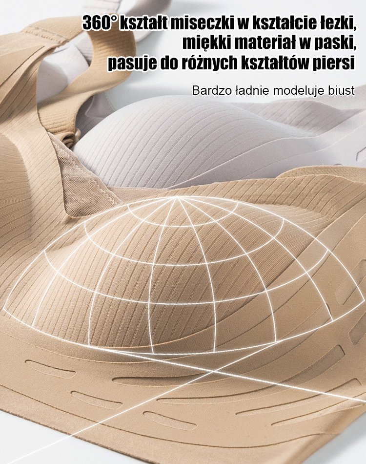 Czarna bielizna bezszwowa Pilates z regulowanym bandażem