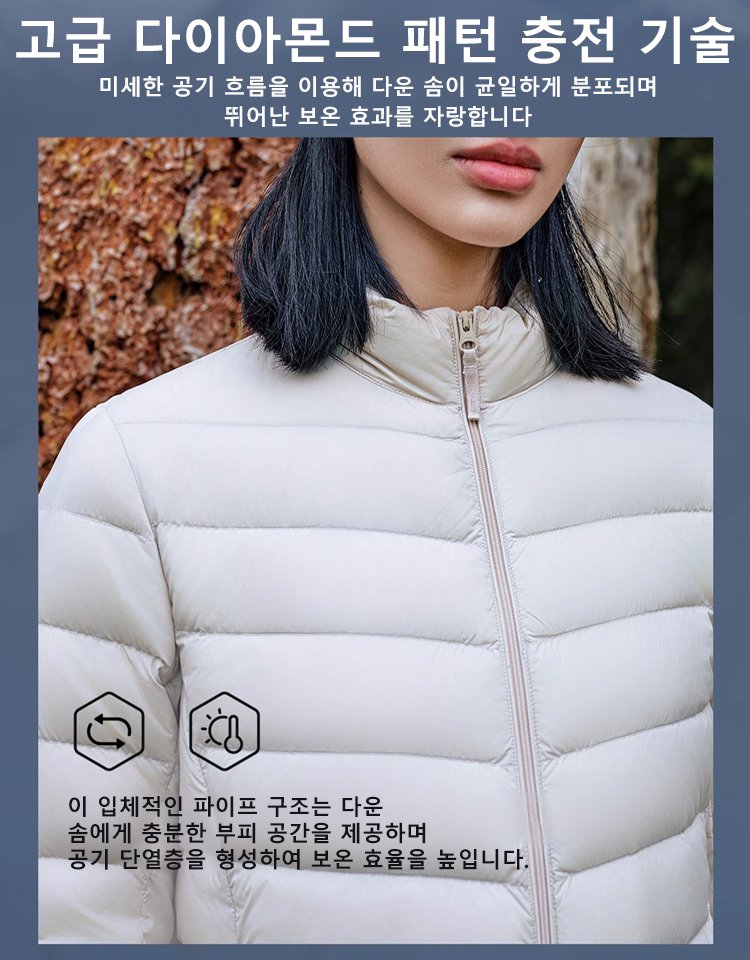 독일에서 수출된 남녀 공용 다운 재킷