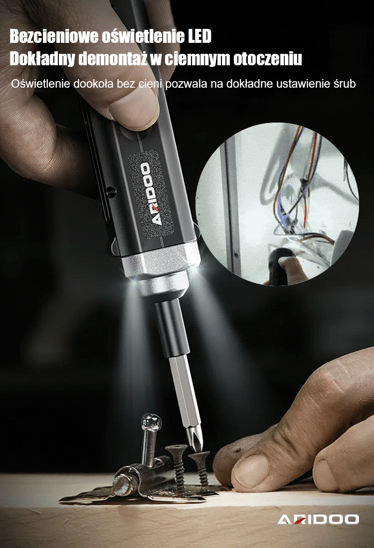 Niemiecki wielofunkcyjny i mocny wkrętak elektryczny