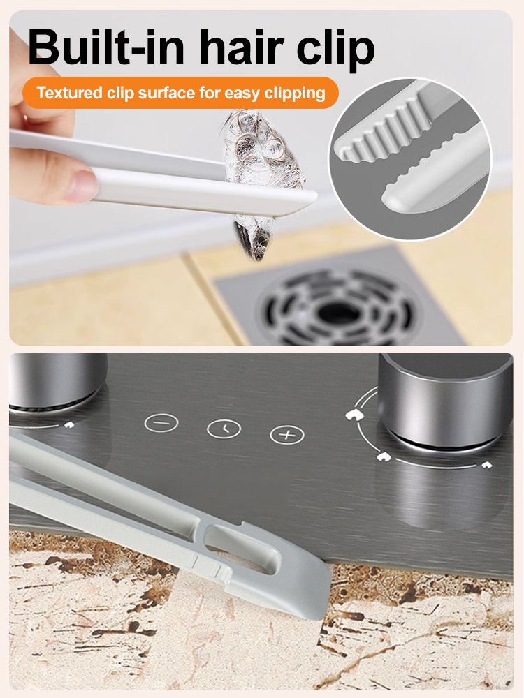 Rotatable crevice brush [with built-in small clip]