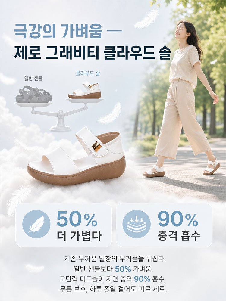 심플한 로마 스트랩 샌들