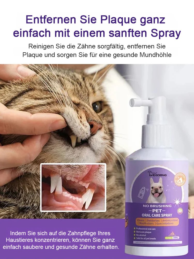Zahnpflegespray für Hunde und Katzen