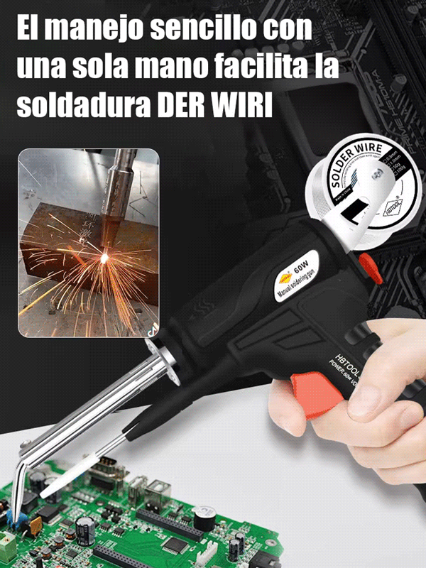 Soldador eléctrico doméstico con interruptor y calentamiento externo