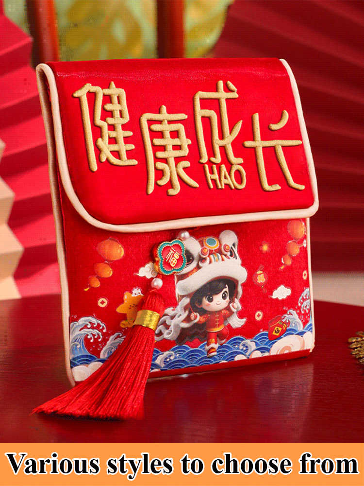 Tassel embroidery good luck red envelope