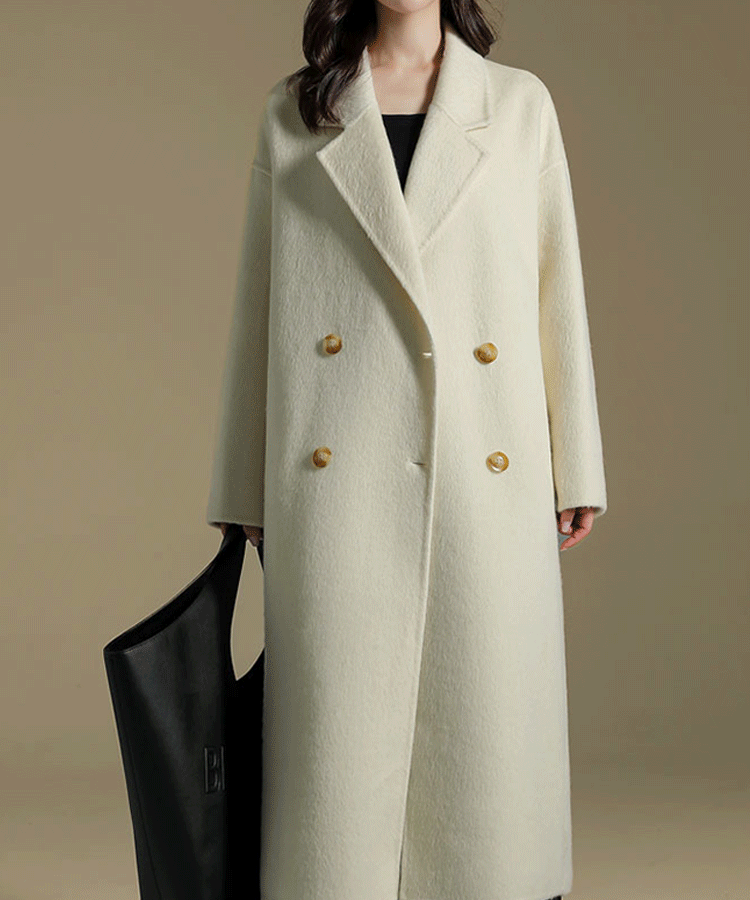 재벌 분위기 다운 모직 코트