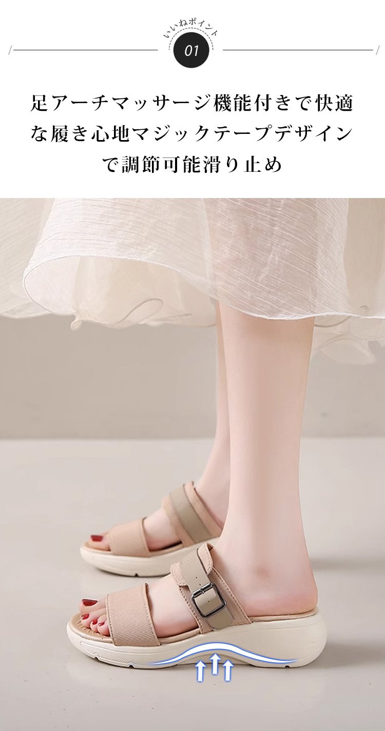 滑り止め加工が施されたサンダルの靴底