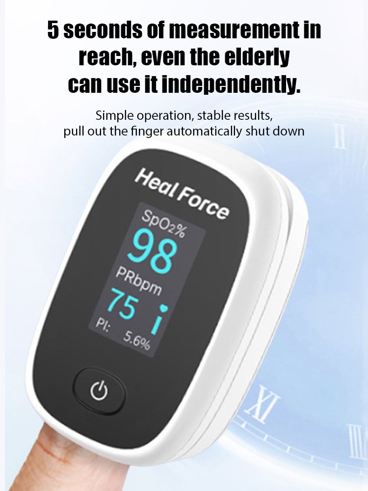 Medical-grade finger clip monitor