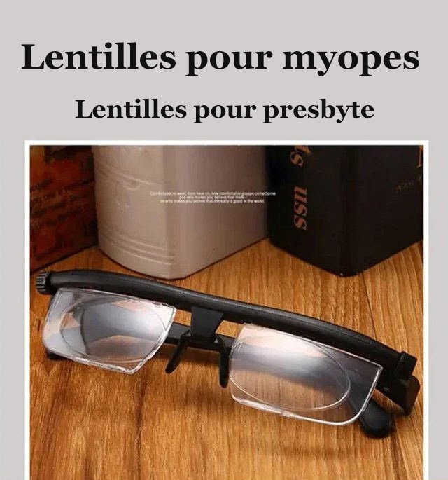Lunettes à mise au point réglable