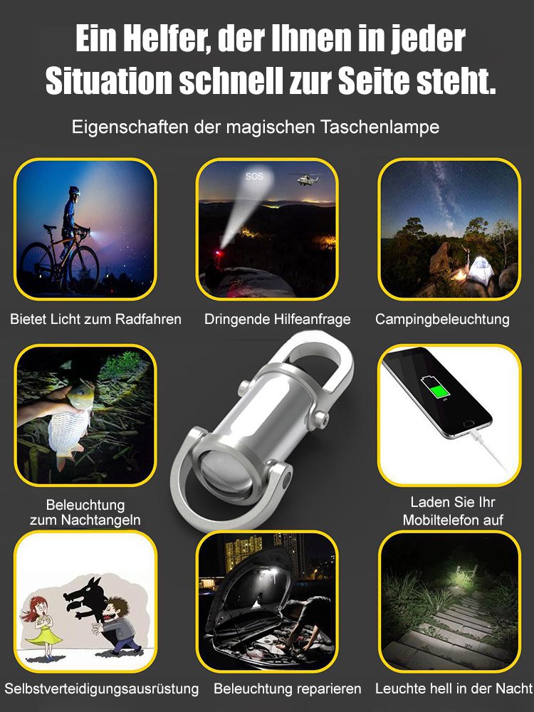 [Bright Bright Bright] Schlüsselanhänger-Taschenlampe