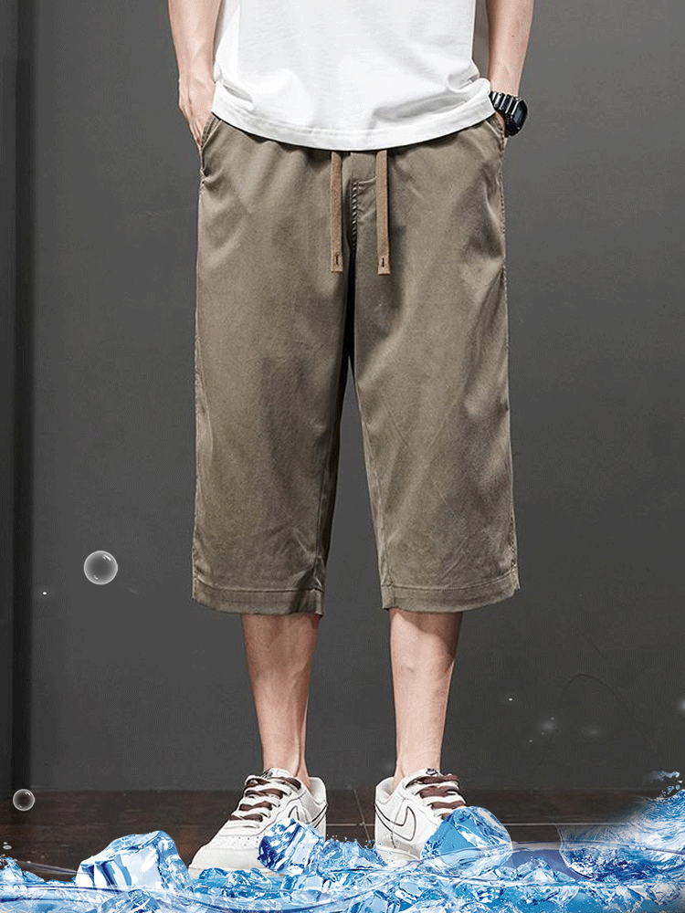여름 쿨링 캐주얼 7 부 바지