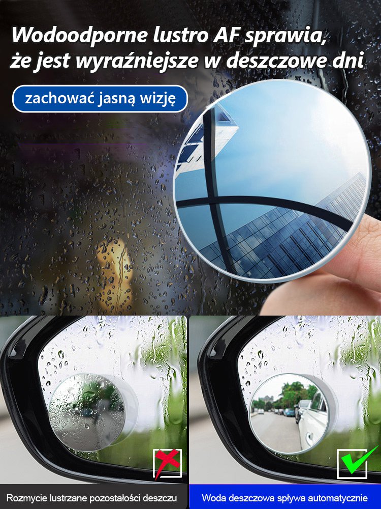 【Swobodnie przylegający, nie spadający】nano przyssawka próżniowa lusterko cofania