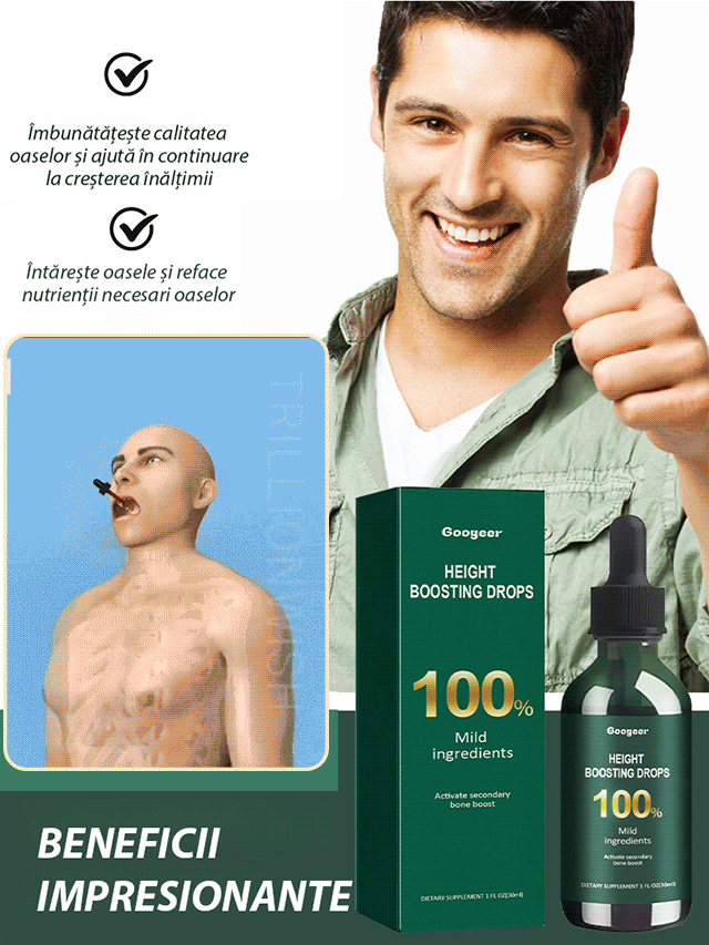 Supliment pentru creșterea înălțimii și întărirea corpului