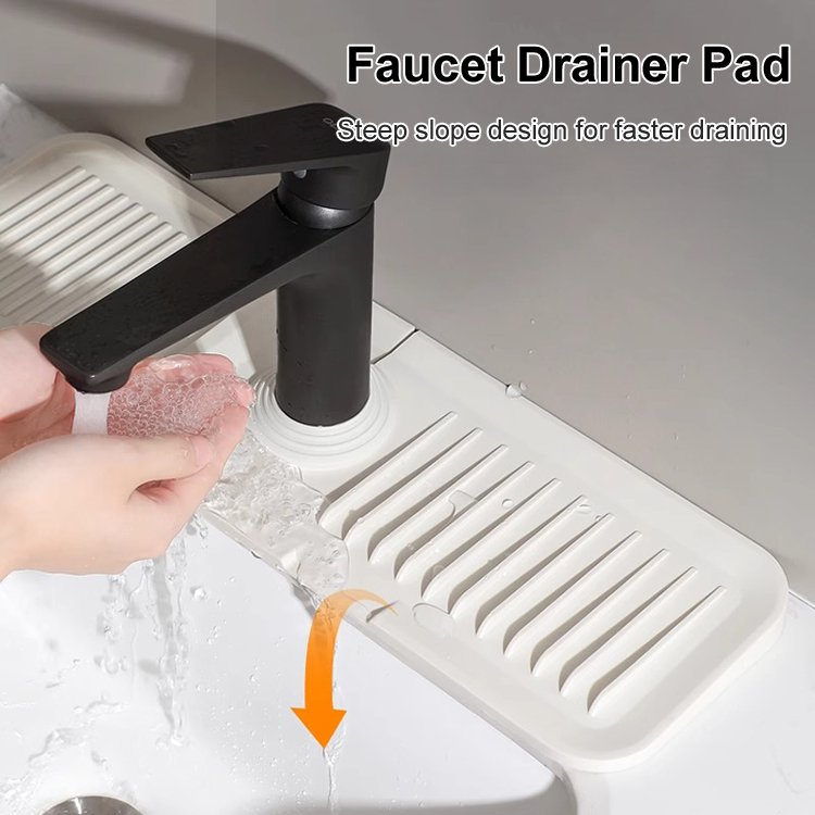 Faucet sink mat