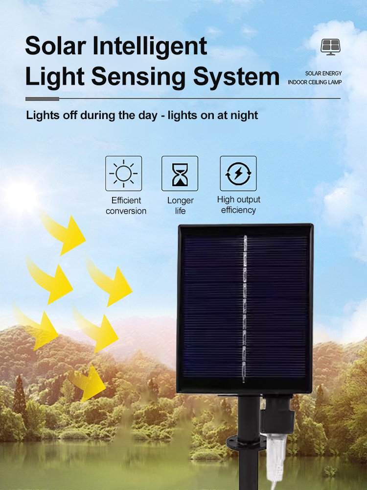 Solar Papaya String Lights for Patio Garden Outdoor Camping Decoration