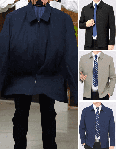 メンズシンプルでスタイリッシュなスタンドカラージャケット