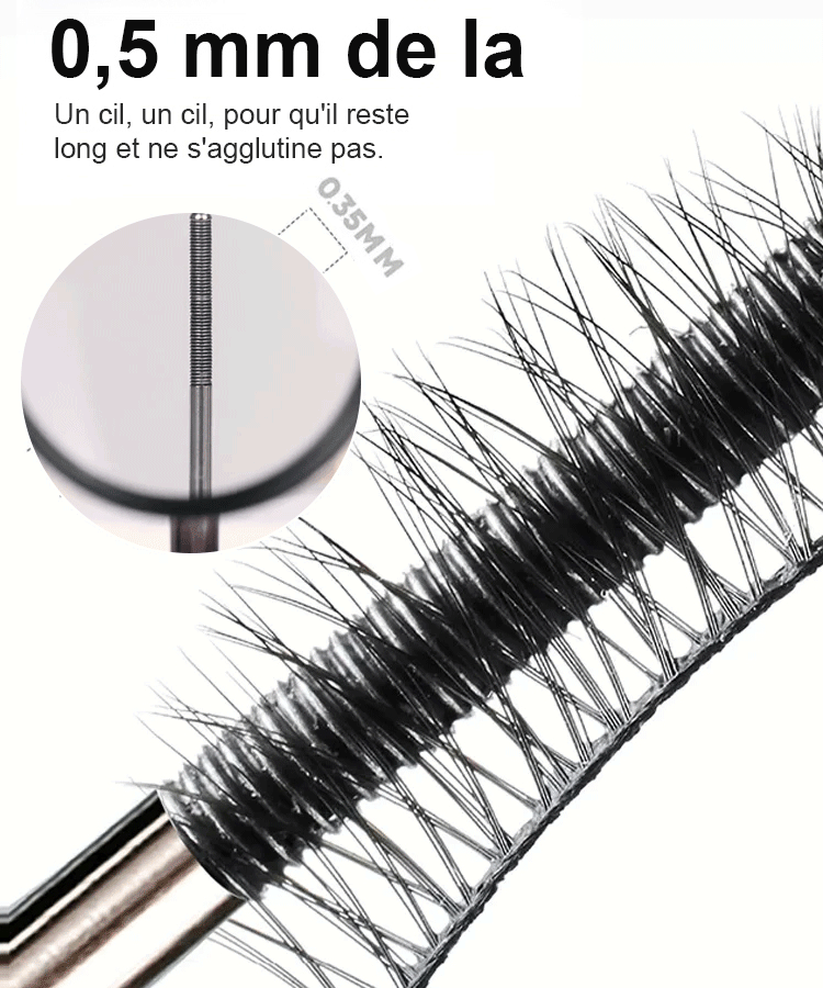 [agrandir les deux yeux] petit tube en acier Mascara