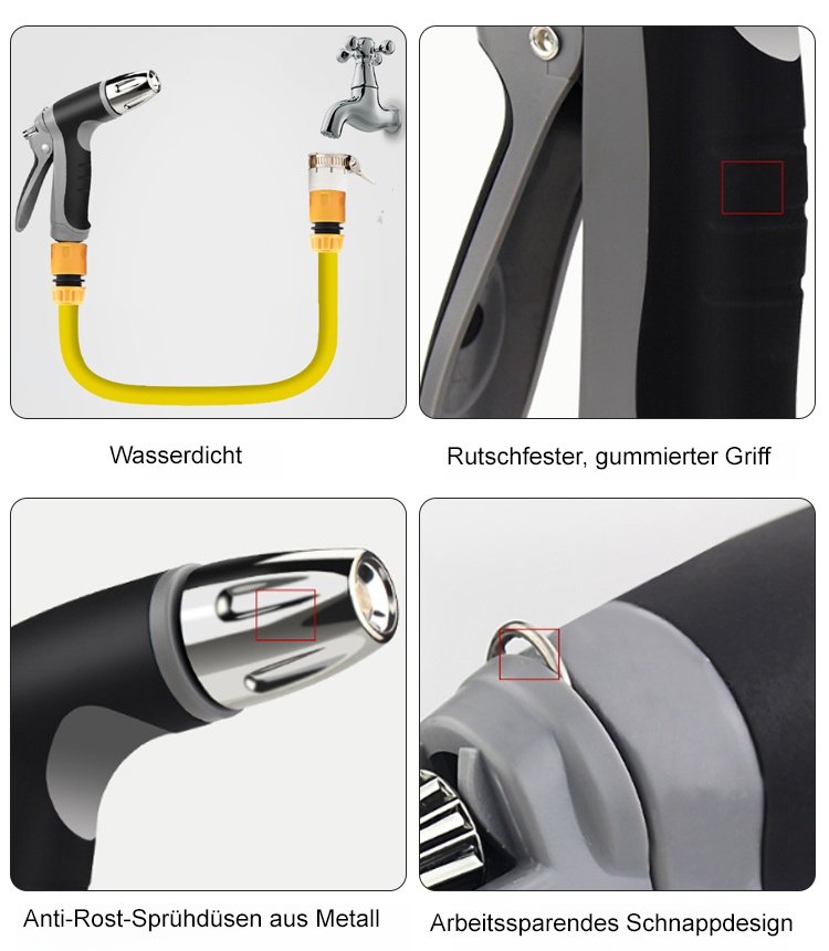 Multifunktionale Autowaschanlage Wasserpistole Hochdruck Einspritzung