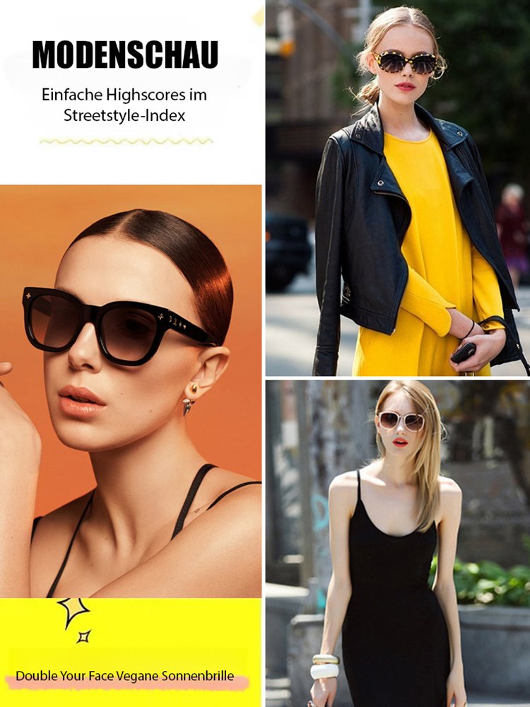 Rahmenlose Sonnenbrille mit zweifarbigem Farbverlauf