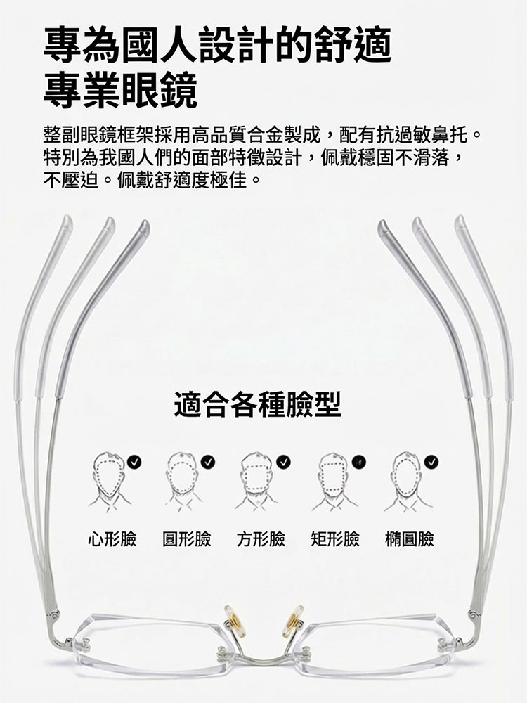 【設計師聯合打造】滿天星智慧變色老花眼鏡