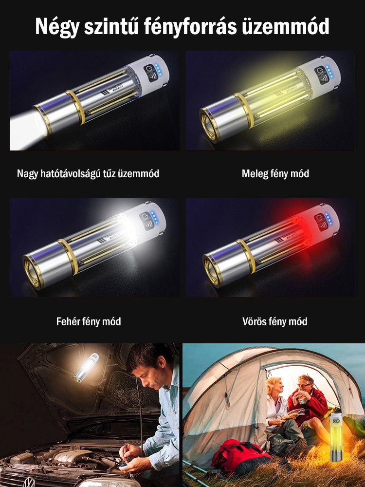 Szuper Zoom fényes zseblámpa