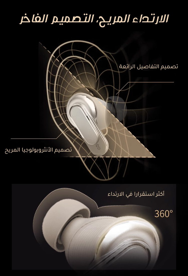 سماعات البلوتوث الذكية مع شاشة ملونة ووظيفة إلغاء الضوضاء النشط من أوروبا وأمريكا