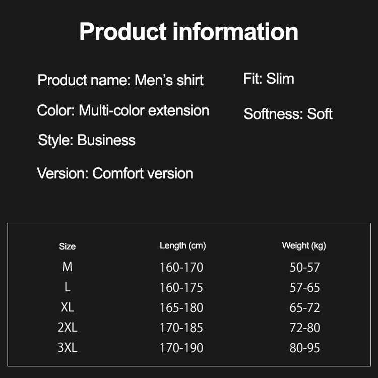 Breathable and comfortable skin-friendly men's shirt