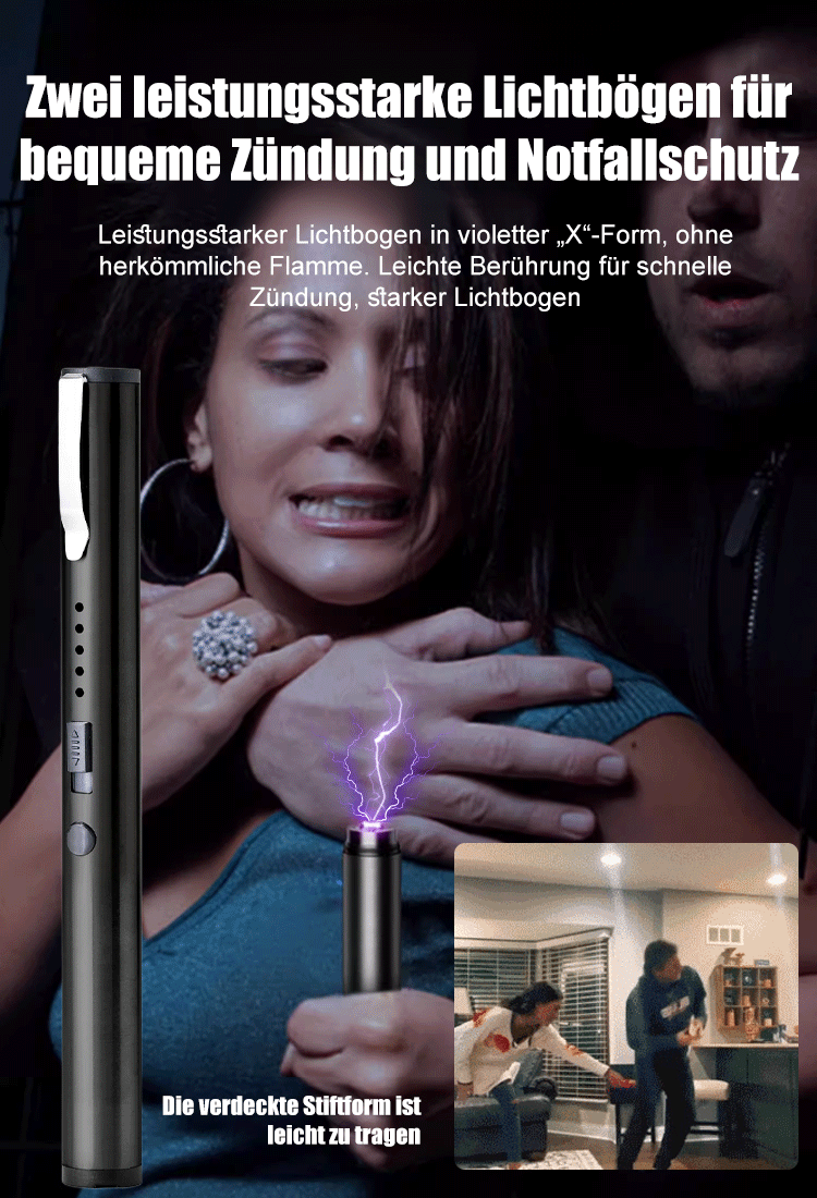 Deutsche Sicherheitsfirma Kugelschreiber-Taschenlampe