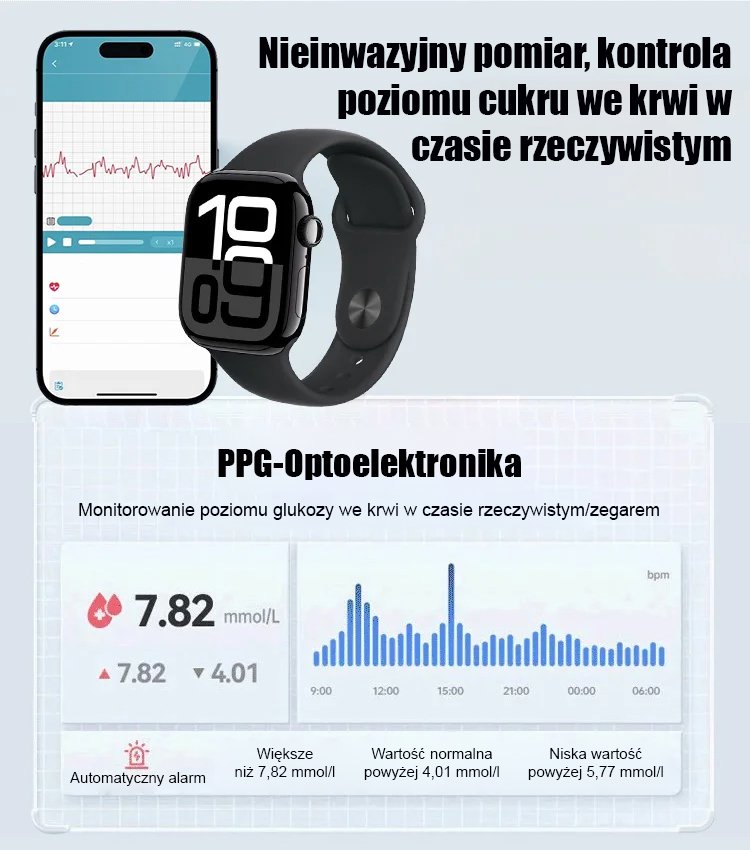 Series10 – Inteligentny zegarek na telefon z funkcją sportową i Bluetooth